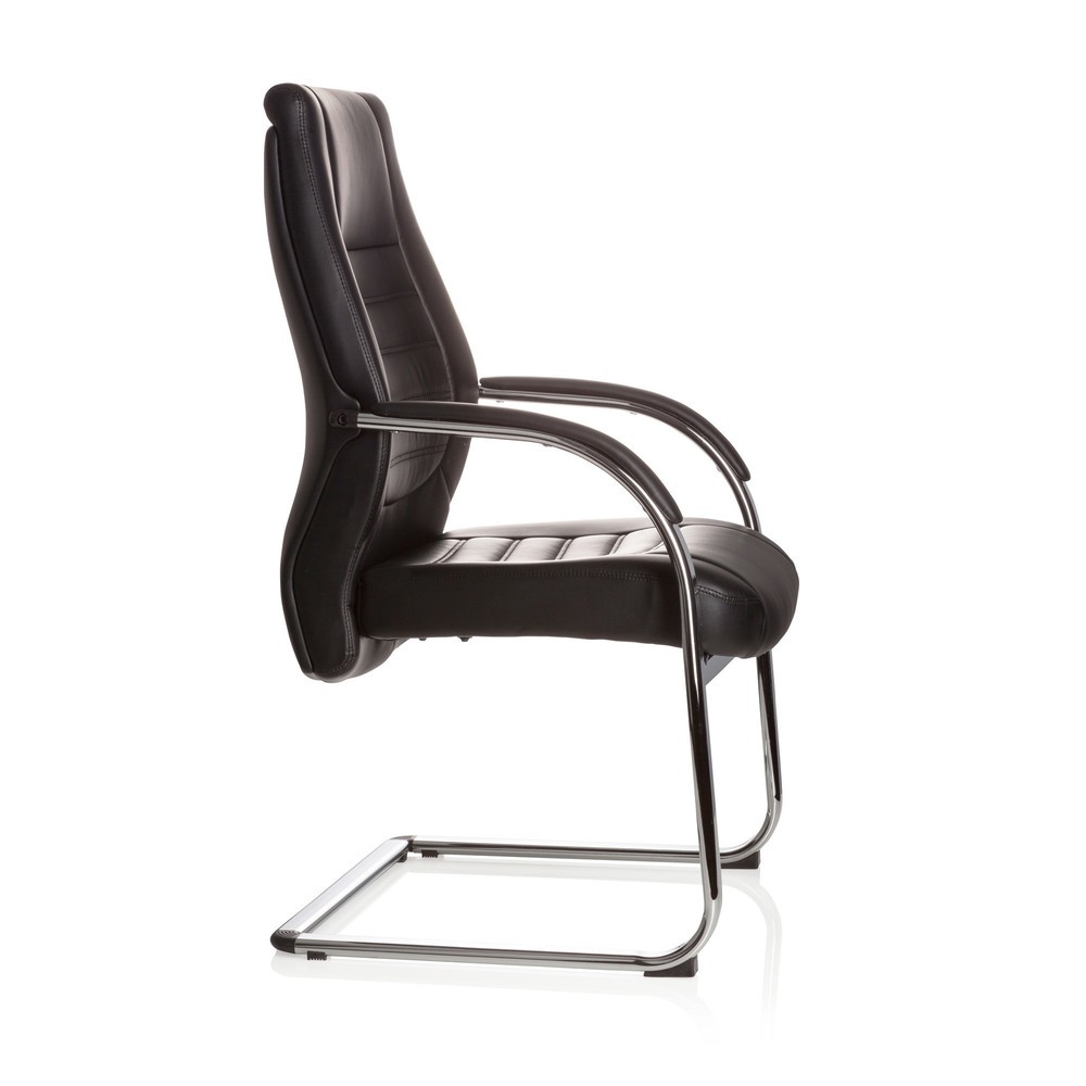 Produktabbildung Nr. 4: Chaise de conférence / fauteuil suspendu hjh OFFICE VITORO V similicuir, noir