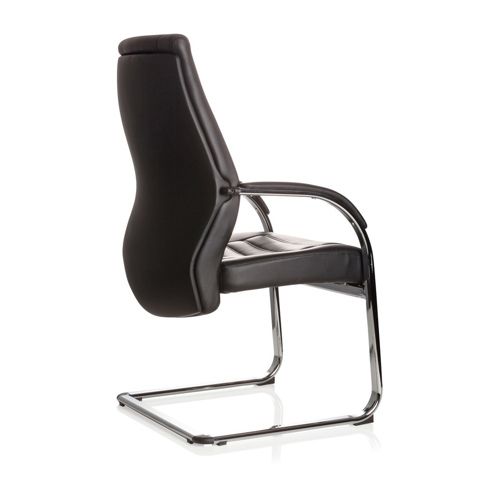 Produktabbildung Nr. 6: Chaise de conférence / fauteuil suspendu hjh OFFICE VITORO V similicuir, noir