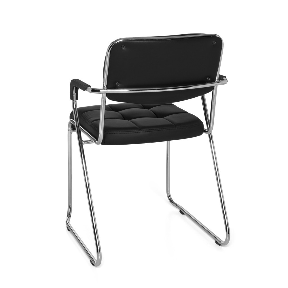 Produktabbildung Nr. 7: Chaise de conférence / chaise à patins hjh OFFICE/ ZANTA PU, noir