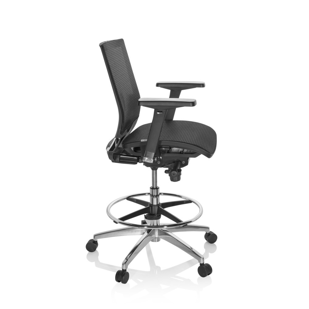 Produktabbildung Nr. 3: Siège de travail / siège de comptoir hjh OFFICE TOP WORK 78 maille, noir