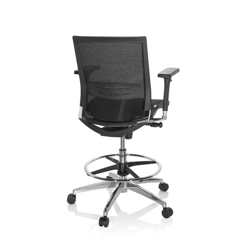 Produktabbildung Nr. 5: Siège de travail / siège de comptoir hjh OFFICE TOP WORK 78 maille, noir