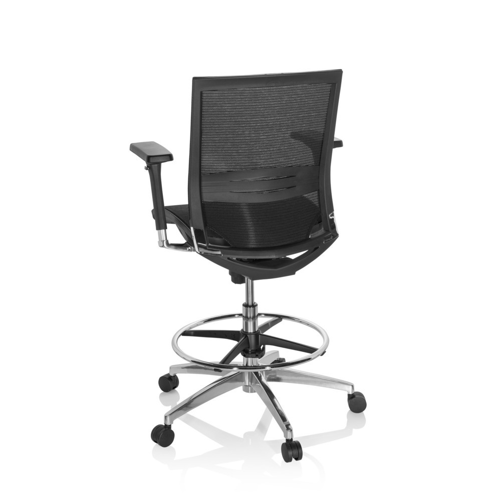 Produktabbildung Nr. 6: Siège de travail / siège de comptoir hjh OFFICE TOP WORK 78 maille, noir