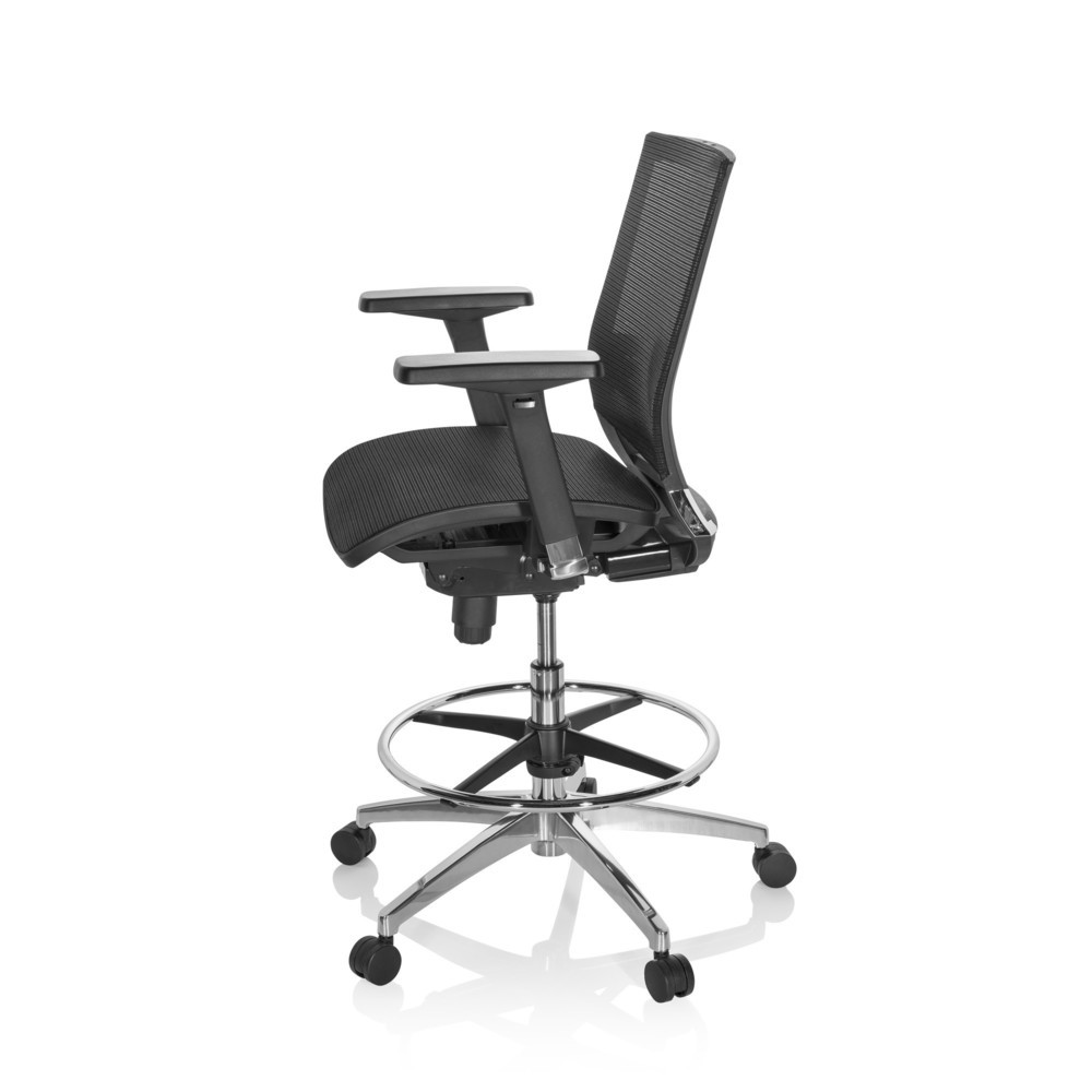 Produktabbildung Nr. 8: Siège de travail / siège de comptoir hjh OFFICE TOP WORK 78 maille, noir