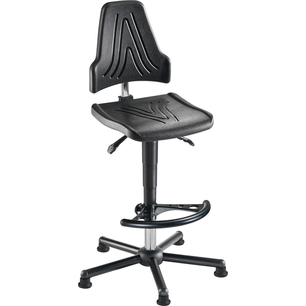 Chaise de travail pivotante meychair Workster Komplex XXL ESD, mousse PU, patins, repose-pieds Illustration du produit: Chaise de travail pivotante meychair Workster Komplex XXL ESD, mousse PU, patins, repose-pieds