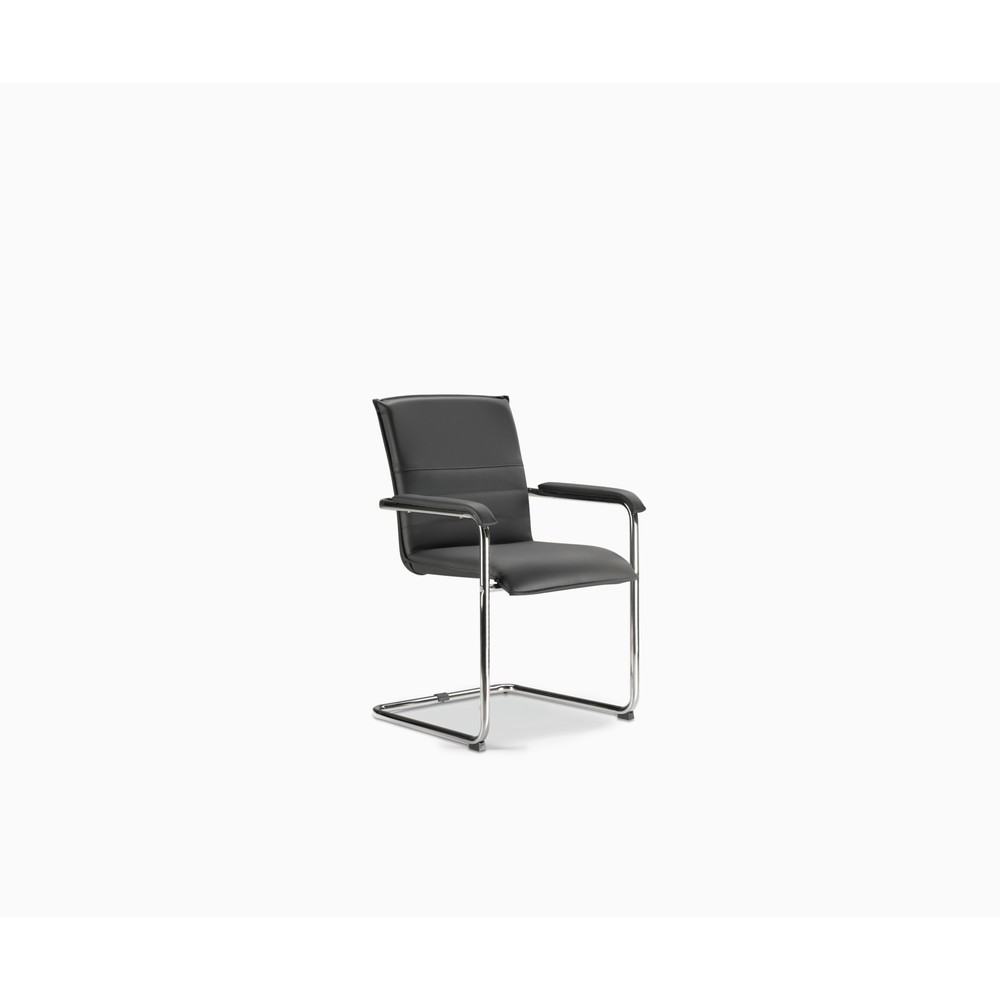 Illustration du produit: Chaise-visiteur Cubika de BISLEY, fauteuil suspendu, dossier en mesh, empilable par 3