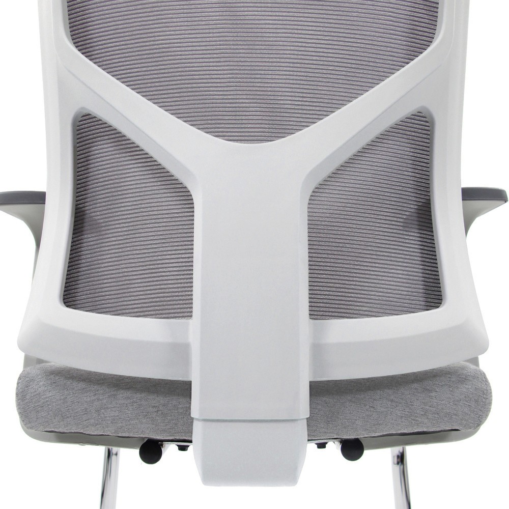 Produktabbildung Nr. 6: Chaise-visiteur / siège de conférence hjh OFFICE BRETON V W tissu / maille, gris