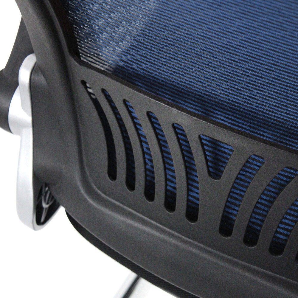 Produktabbildung Nr. 4: Chaise-visiteur / chaise de conférence hjh OFFICE FLYER PRO V maille, noir/bleu