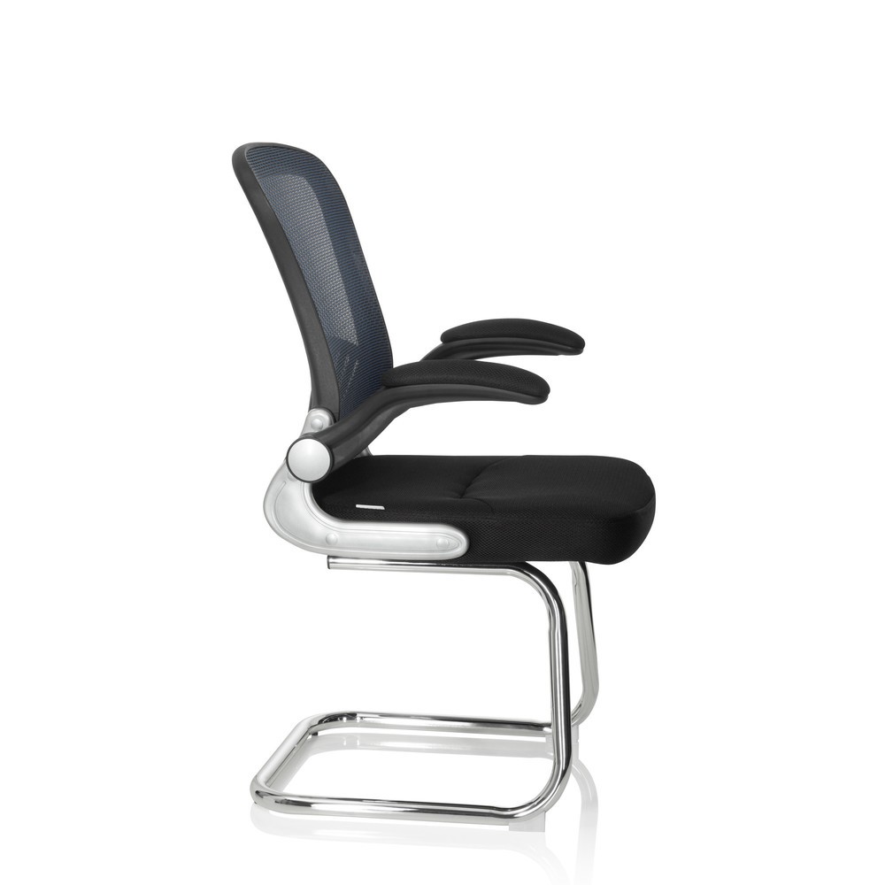 Produktabbildung Nr. 6: Chaise-visiteur / chaise de conférence hjh OFFICE FLYER PRO V maille, noir/bleu