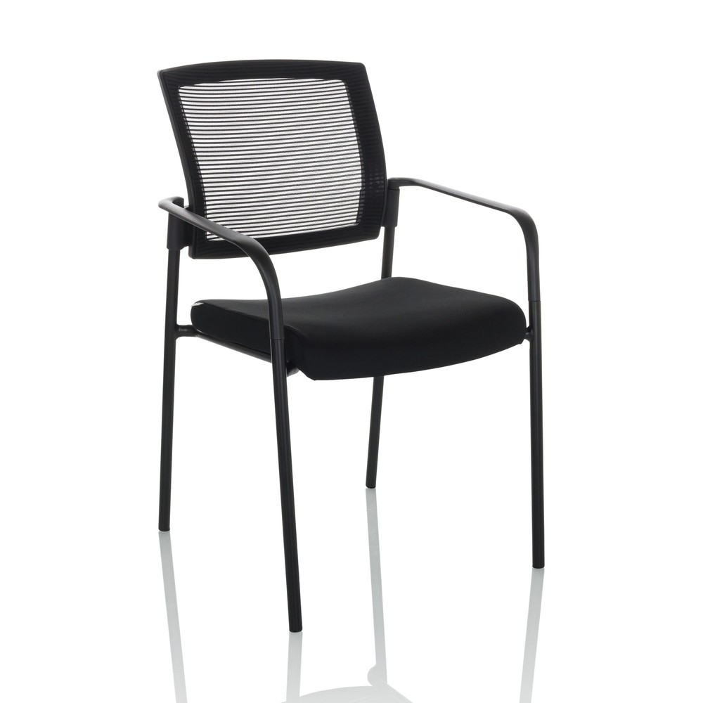 Produktabbildung Nr. 4: Chaise-visiteur / chaise de conférence hjh OFFICE MEET B maille/tissu, noir