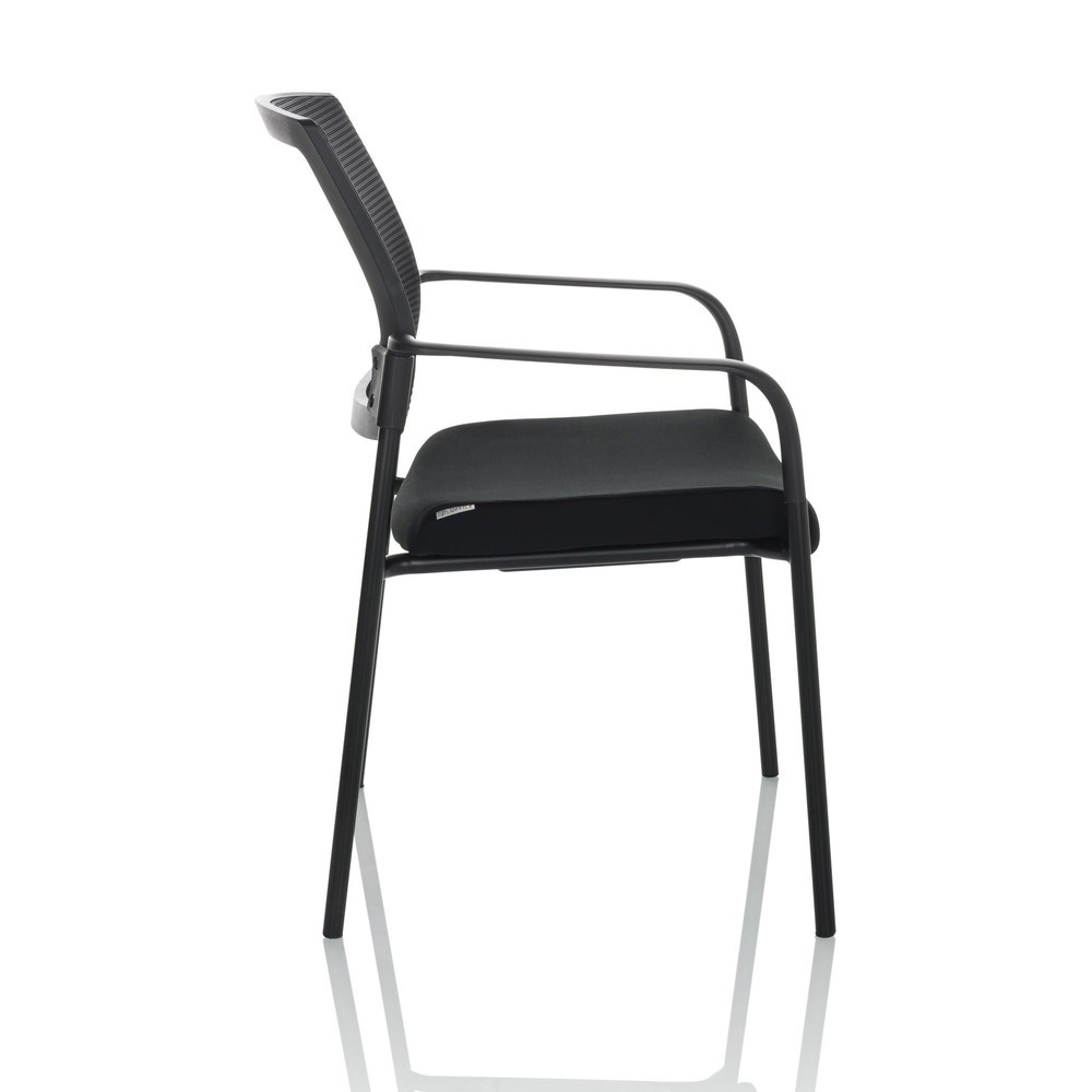 Produktabbildung Nr. 7: Chaise-visiteur / chaise de conférence hjh OFFICE MEET B maille/tissu, noir