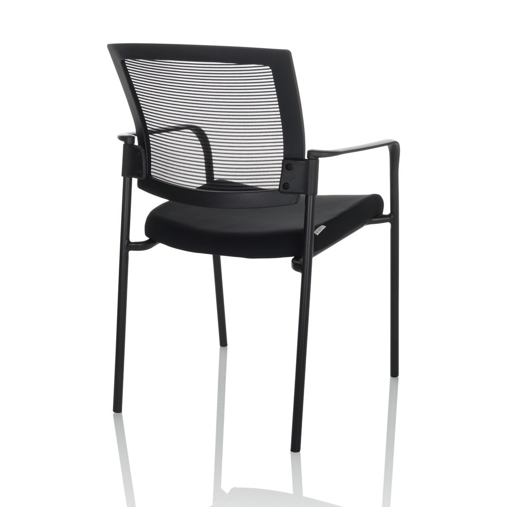 Produktabbildung Nr. 9: Chaise-visiteur / chaise de conférence hjh OFFICE MEET B maille/tissu, noir