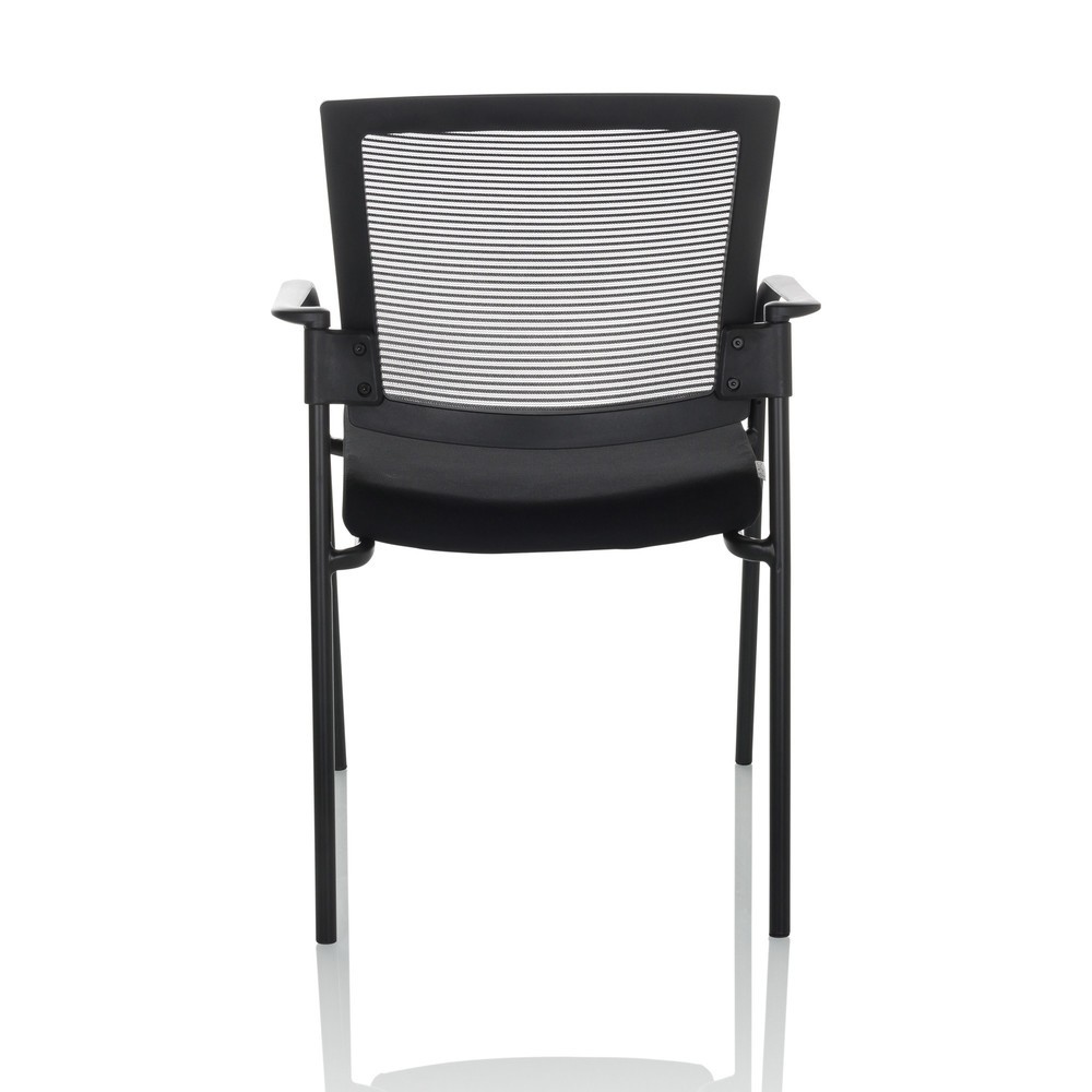 Produktabbildung Nr. 10: Chaise-visiteur / chaise de conférence hjh OFFICE MEET B maille/tissu, noir