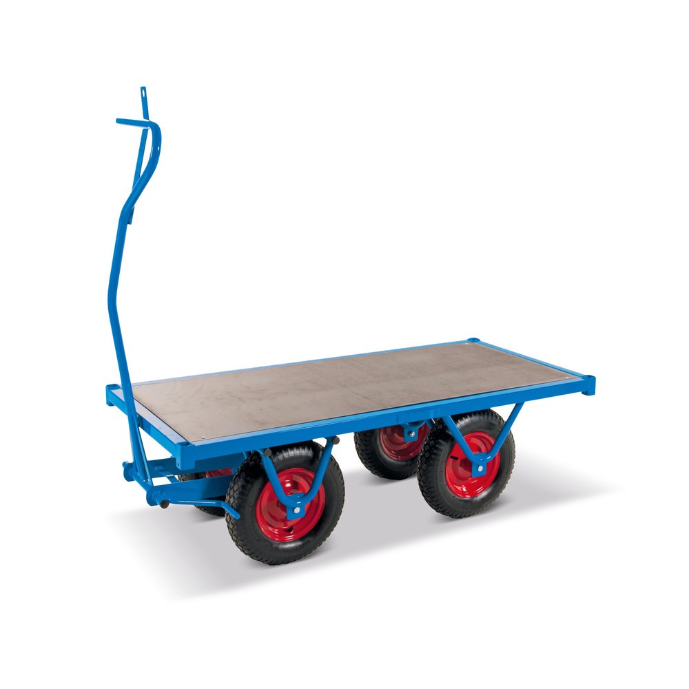 Illustration du produit: Char à bras lourd avec plate-forme de chargement plane, l x P 700 x 1 500 mm