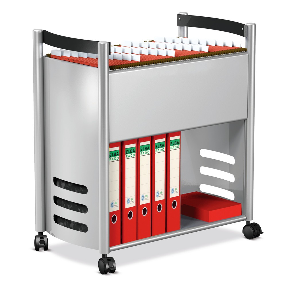 Illustration du produit: Chariot à dossiers suspendus avec tablette, ouvert, H x l x P 730 x 660 x 375 mm