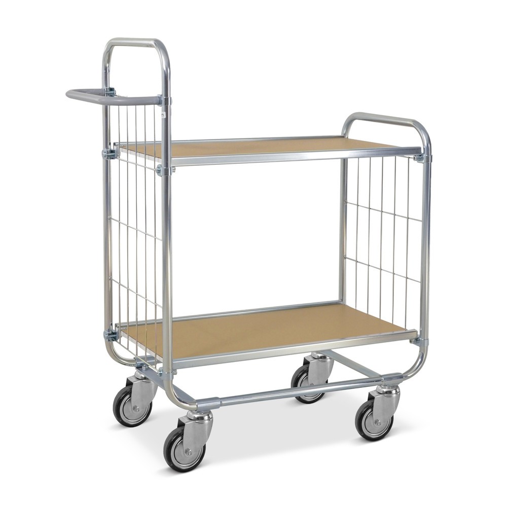 Illustration du produit: Chariot à étages ESD, flexible, 2 plateaux de 620 x 425 mm