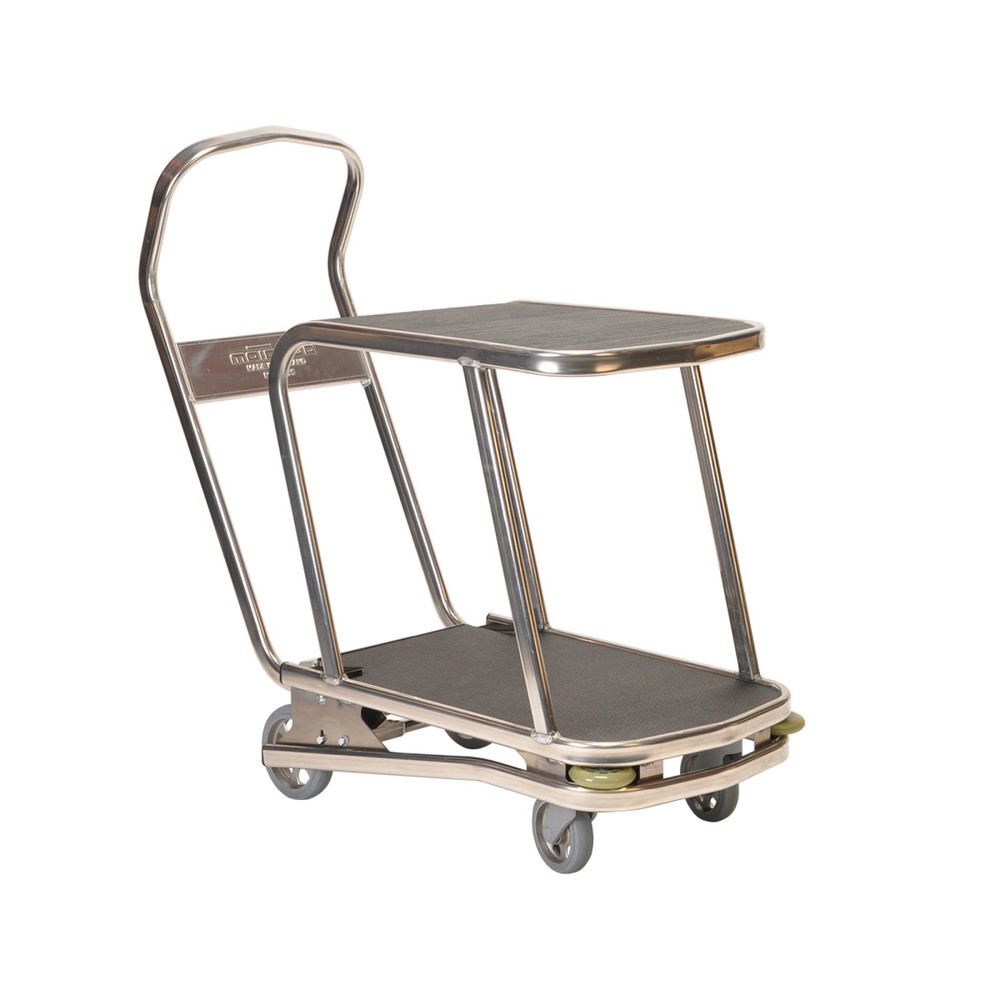 Illustration du produit: Chariot ergonomique à plate-forme en aluminium Matador S à 2 niveaux - réglable