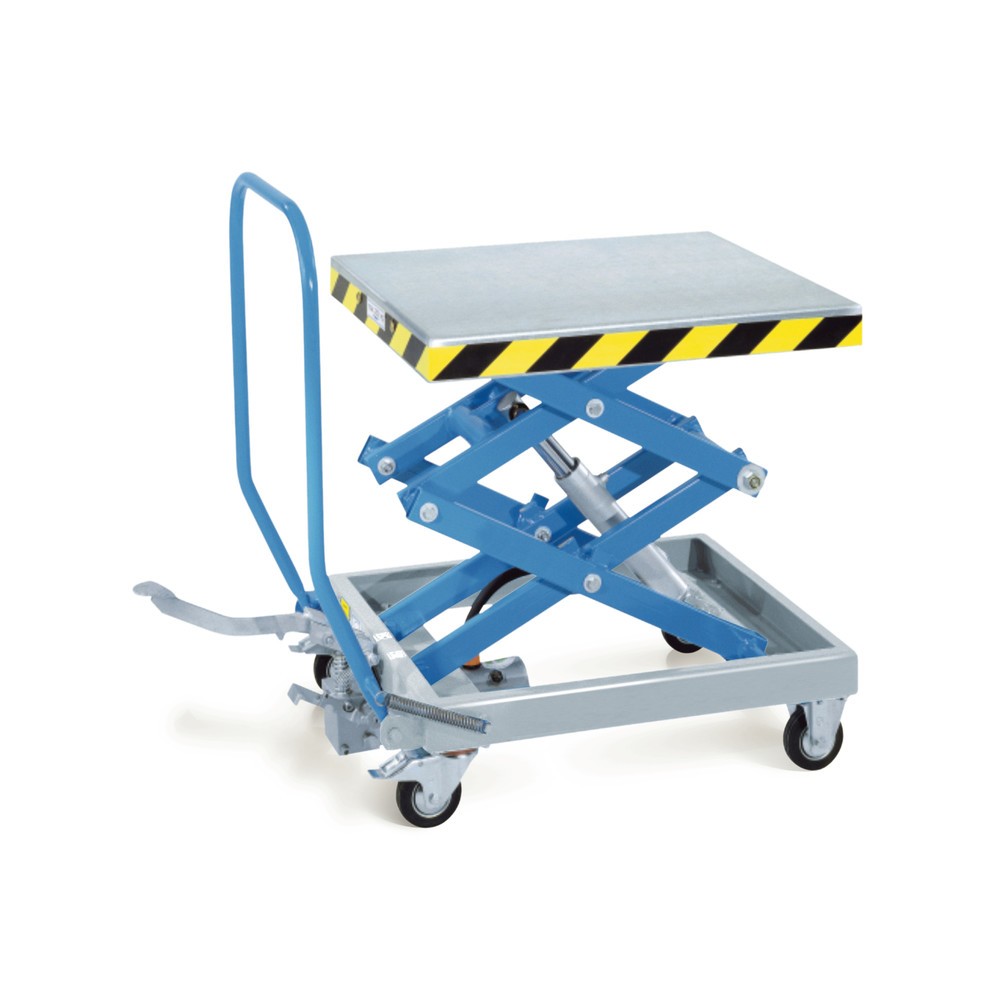 Illustration du produit: Chariot à table élévatrice à ciseaux doubles, capacité de charge 250 kg, 700 x 600 mm