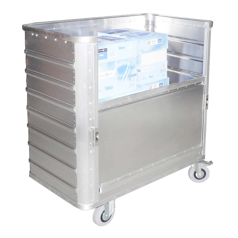 Produktabbildung Nr. 2: Chariot-caisse en aluminium avec paroi semi-abaissable, 355 litres