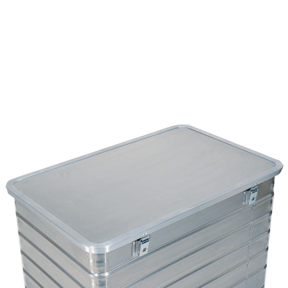 Produktabbildung Nr. 2: Chariot-caisse en aluminium avec parois pleines, volume 560 litres, avec couvercle
