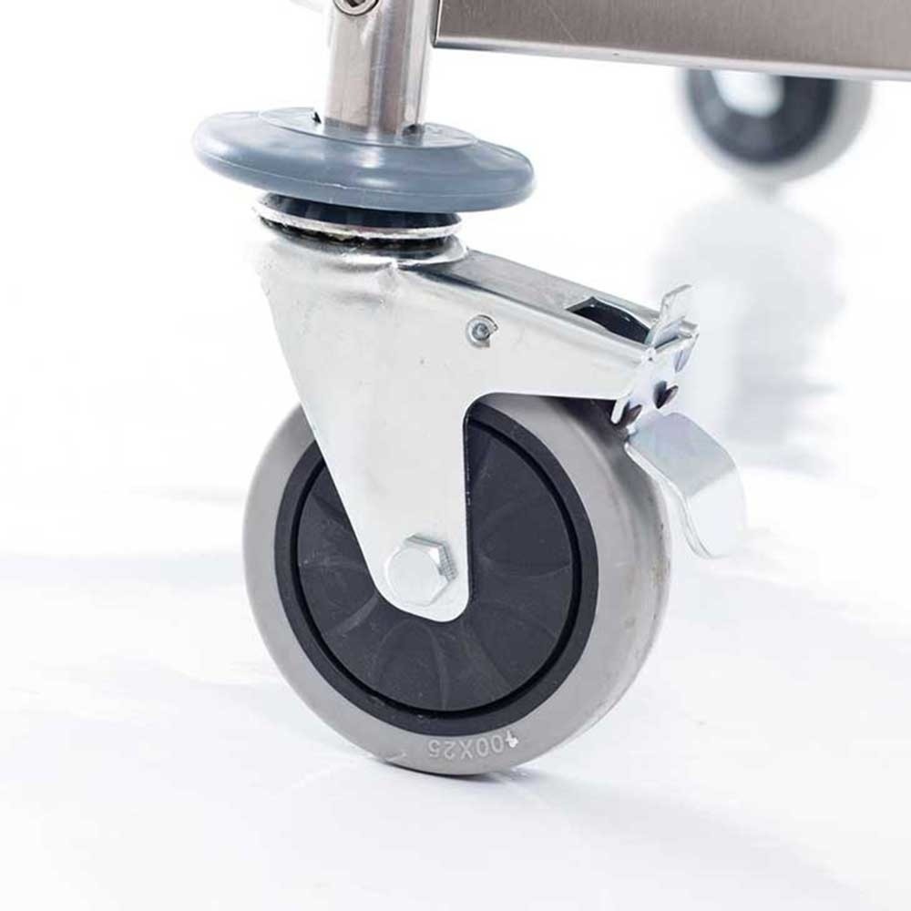 Produktabbildung Nr. 3: Chariot de service Stalgast en acier inoxydable, avec deux étagères, 860 x 540 x 920 mm (L x P x H)