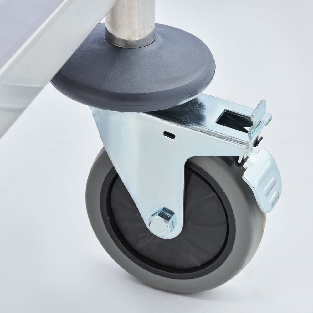 Produktabbildung Nr. 5: Chariot de service Stalgast en acier inoxydable, avec deux étagères, 860 x 540 x 940 mm (L x P x H)