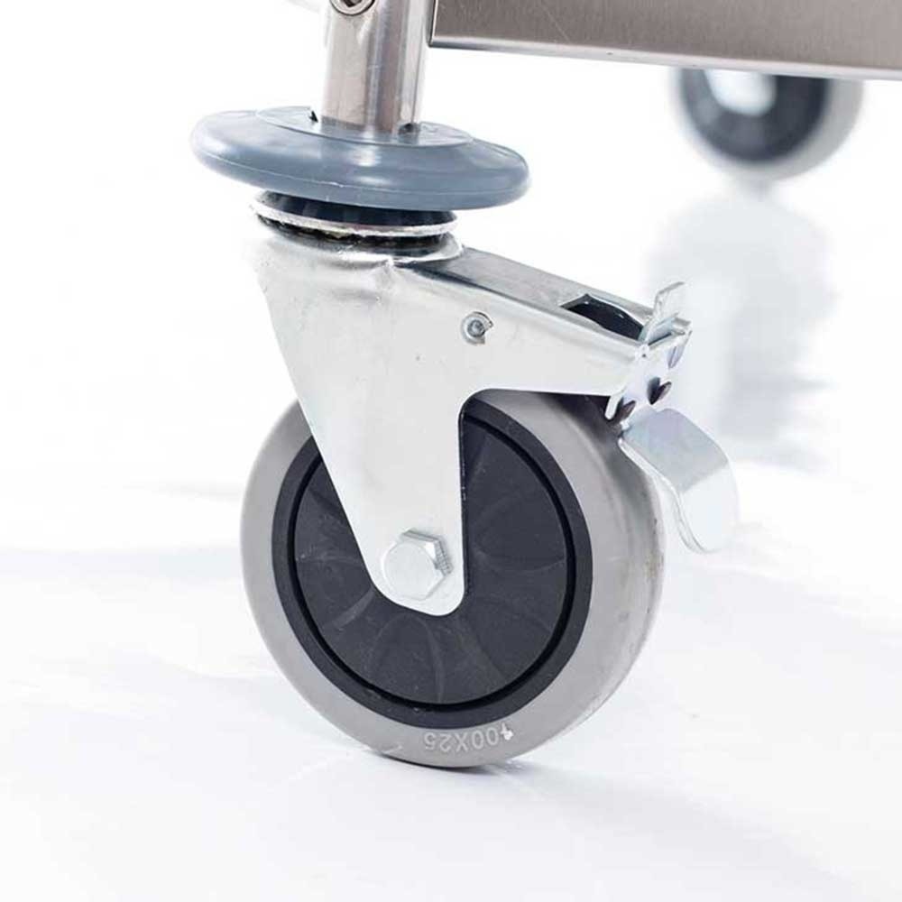 Produktabbildung Nr. 3: Chariot de service Stalgast en acier inoxydable, avec trois étagères, 860 x 540 x 920 mm (L x P x H)