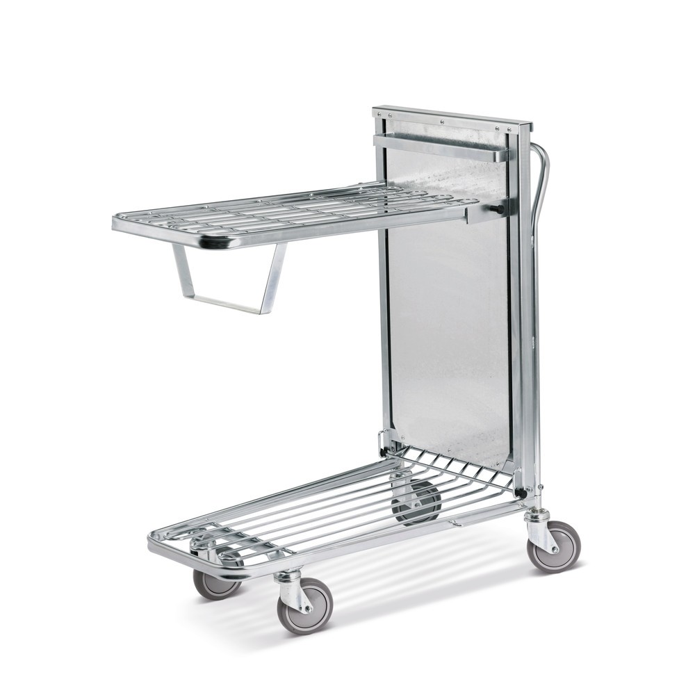 Illustration du produit: Kongamek Chariot de stockage et de transport, tablette rabattable avec mécanisme à ressort, surface de chargement lxP 397 x 790 mm