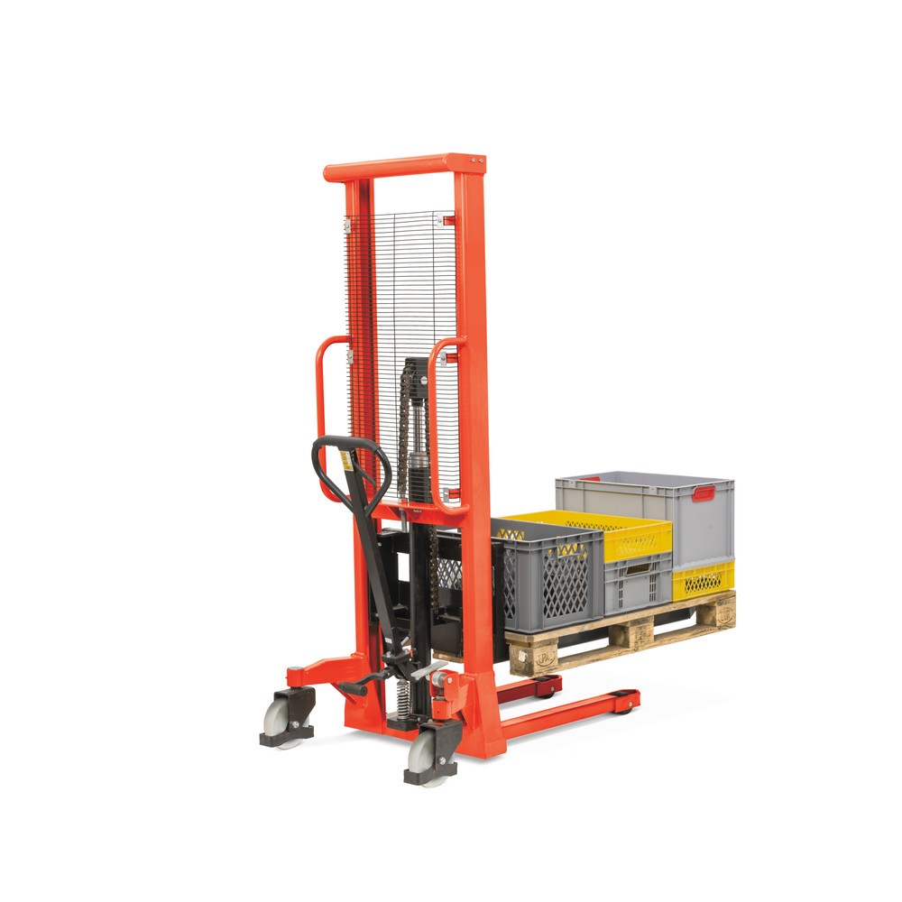 Produktabbildung Nr. 3: Chariot élévateur hydraulique BASIC PSM 1.0 avec monomât, hauteur de levage 1 600 mm, capacité de charge 1 000 kg