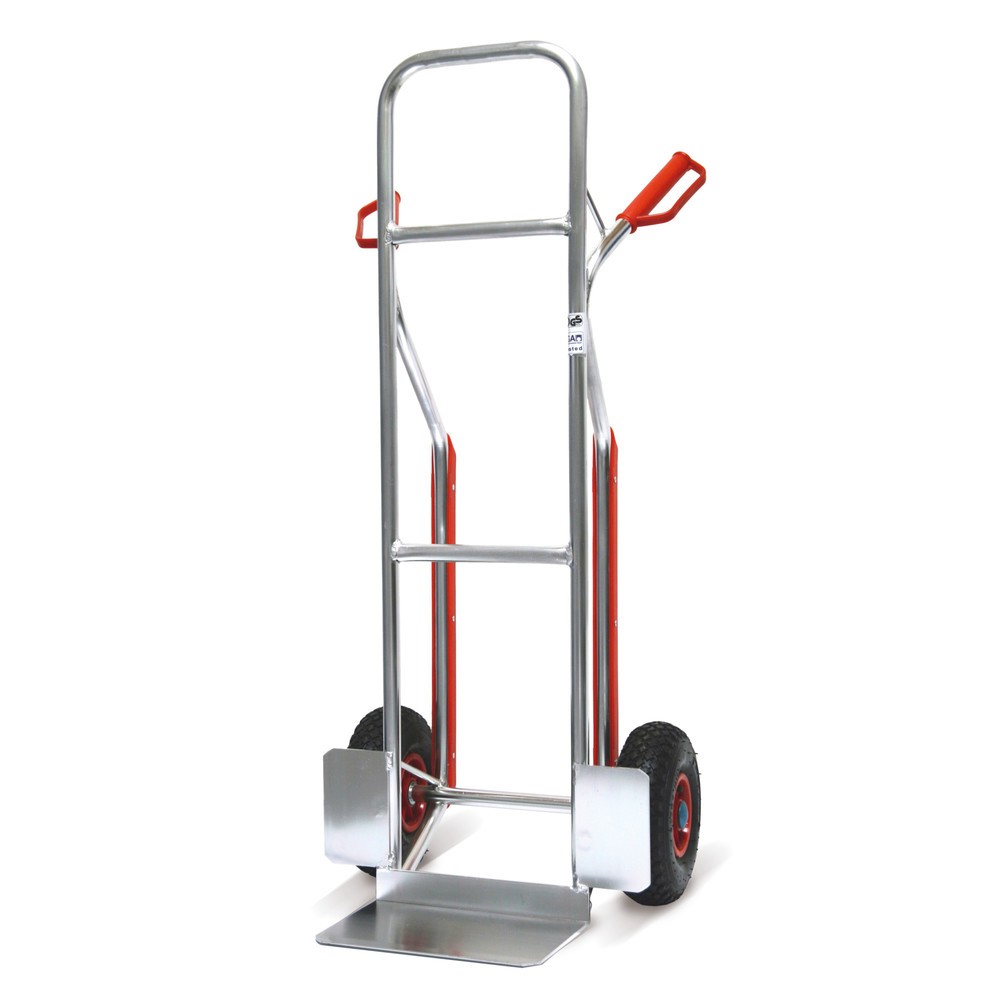 Illustration du produit: Chariot HEMMDAL en alu avec patins, capacité de charge 150 kg, bavette l x P 310 x 210 mm