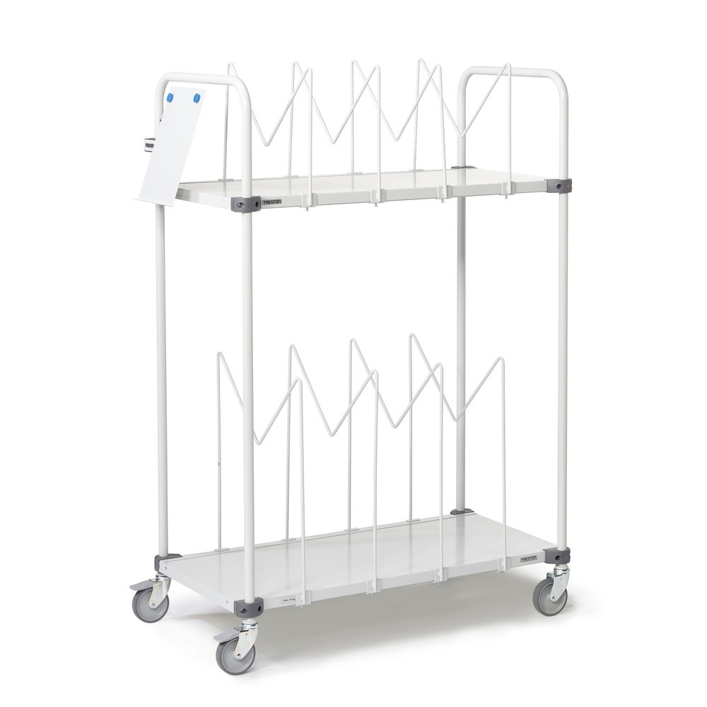 Illustration du produit: Chariot pour cartons TRESTON avec roulettes directrices, 2 niveaux, HxlxP 1 515 x 1 090 x 530 mm