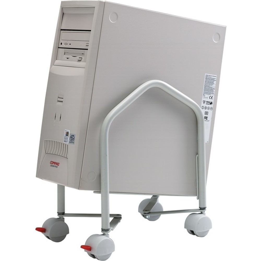 Illustration du produit: chariot pour unité centrale, largeur intérieure 100-260 mm, gris clair compatible avec tous les boîtiers d'unité centrale