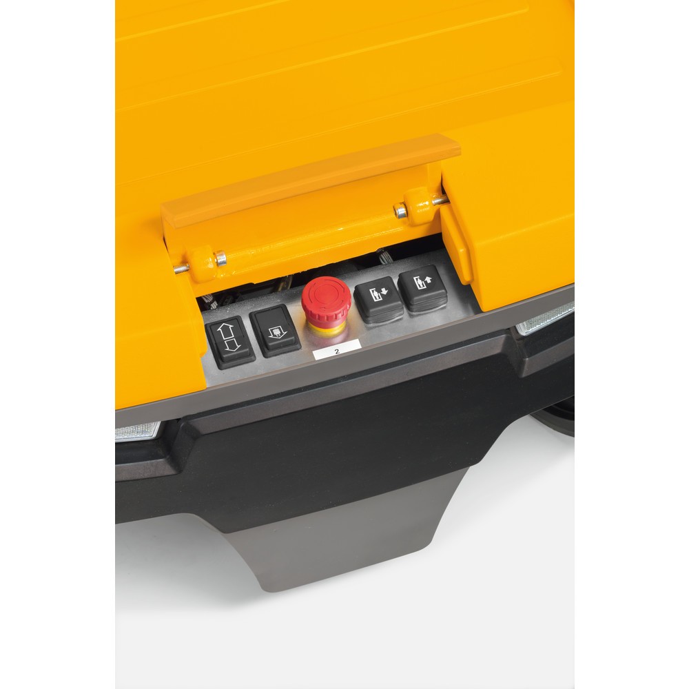 Produktabbildung Nr. 2: Chariot préparateur de commandes pour petites pièces Jungheinrich EKM 202, installation électrique, verrouillage de porte, avertisseur sonore élévation/descente, clignotants