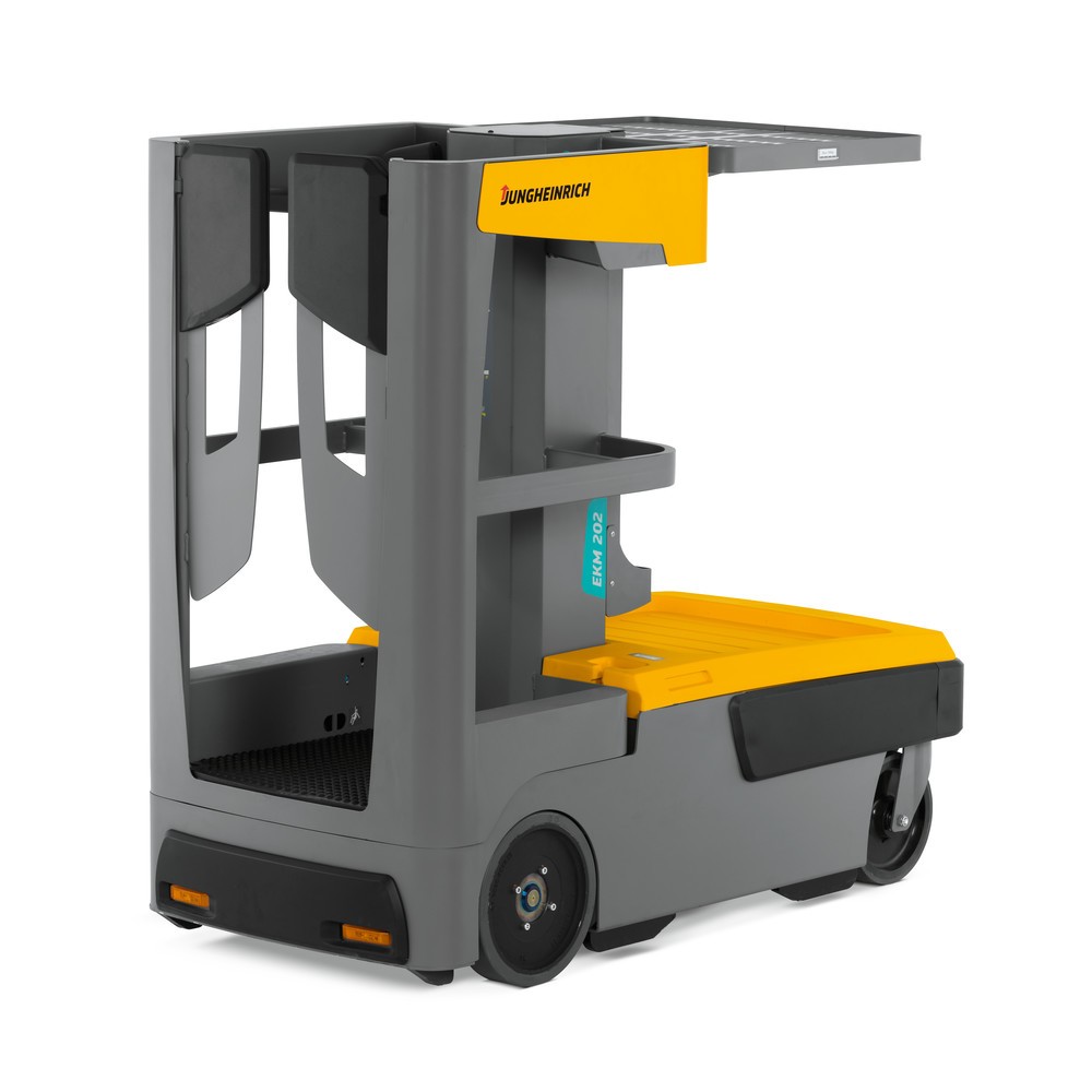 Produktabbildung Nr. 4: Chariot préparateur de commandes pour petites pièces Jungheinrich EKM 202, installation électrique, verrouillage de porte, avertisseur sonore élévation/descente, clignotants