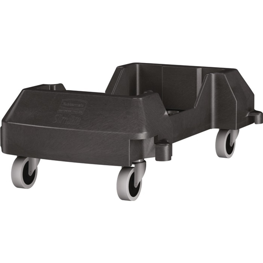Produktabbildung Nr. 2: Chariot avec 4 roulettes pivotantes poubelle de tri 60 l noir RUBBERMAID
