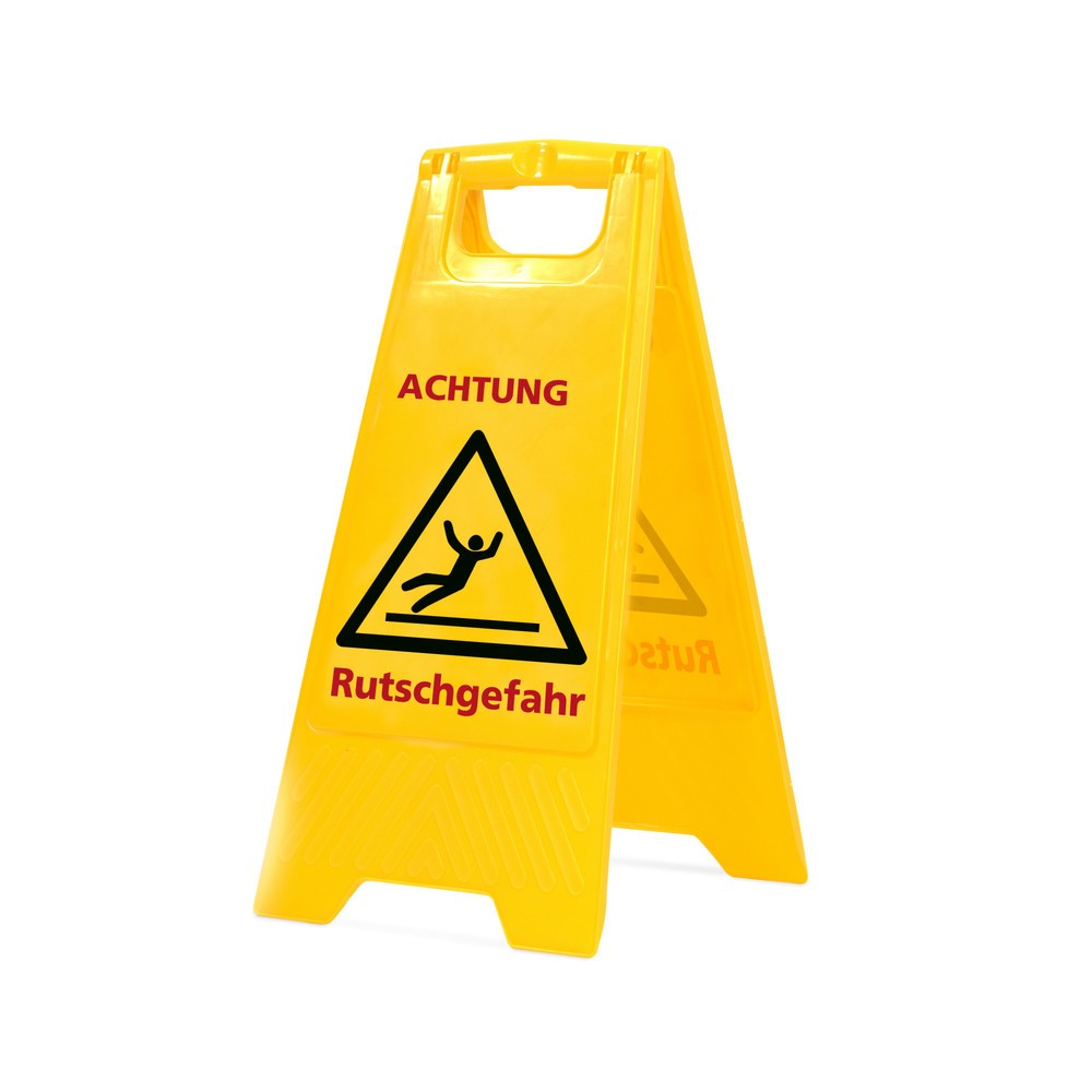 Illustration du produit: Chevalet de signalisation « Attention Sol glissant », hauteur 590 mm