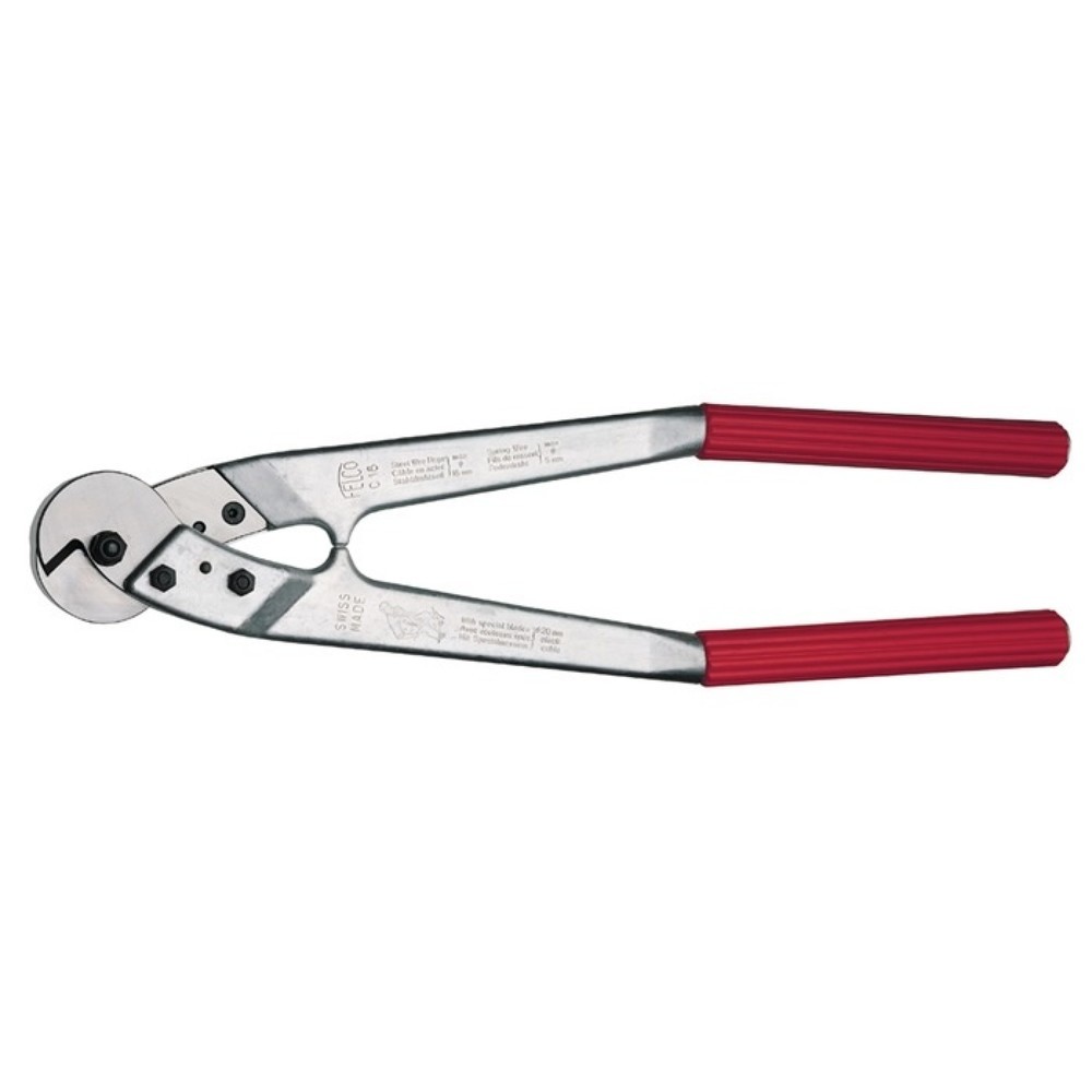 Illustration du produit: Cisaille à câble métallique C16 longueur 590 mm revêtement en plastique FELCO