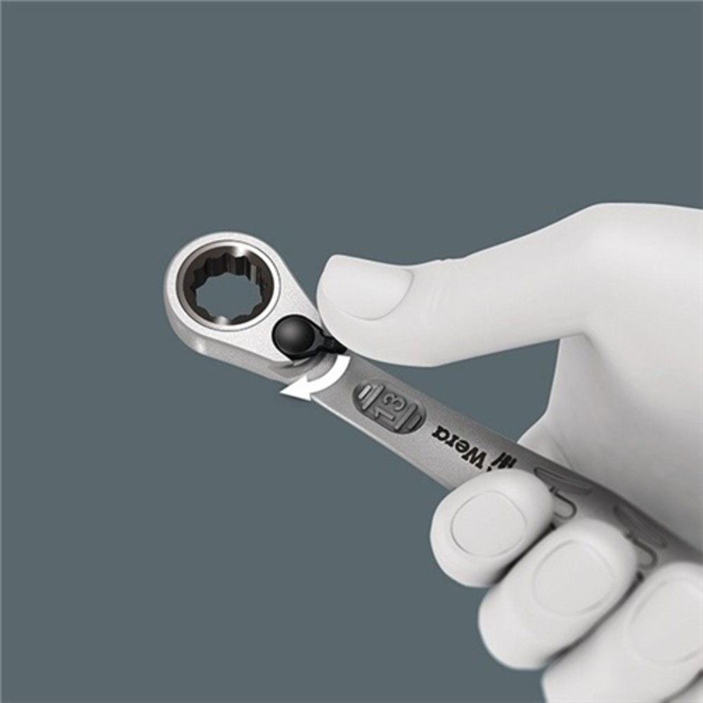 Produktabbildung Nr. 3: Clé mixte à cliquet Joker ouv. de clé 17 mm L. 225 mm droit WERA
