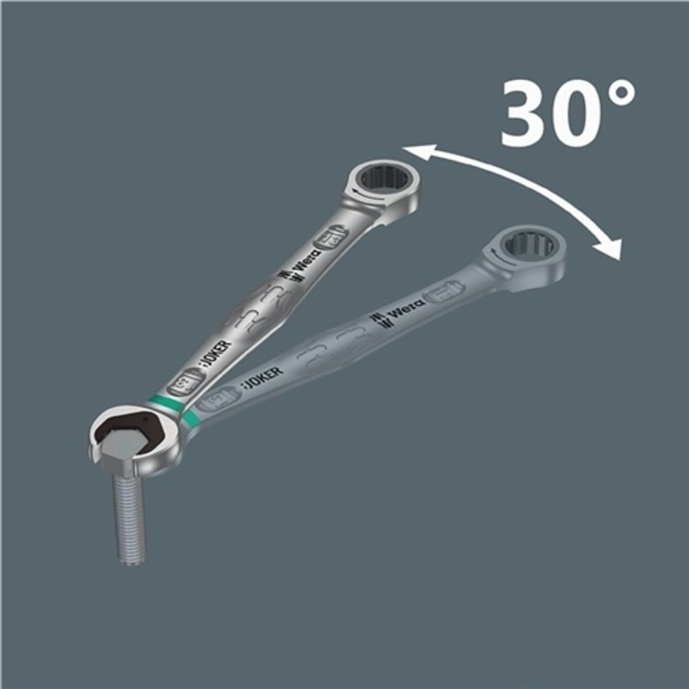 Produktabbildung Nr. 4: Jeu de clés mixtes à cliquet Joker 6 pcs. ouverture de clés 10-19 mm droit WERA