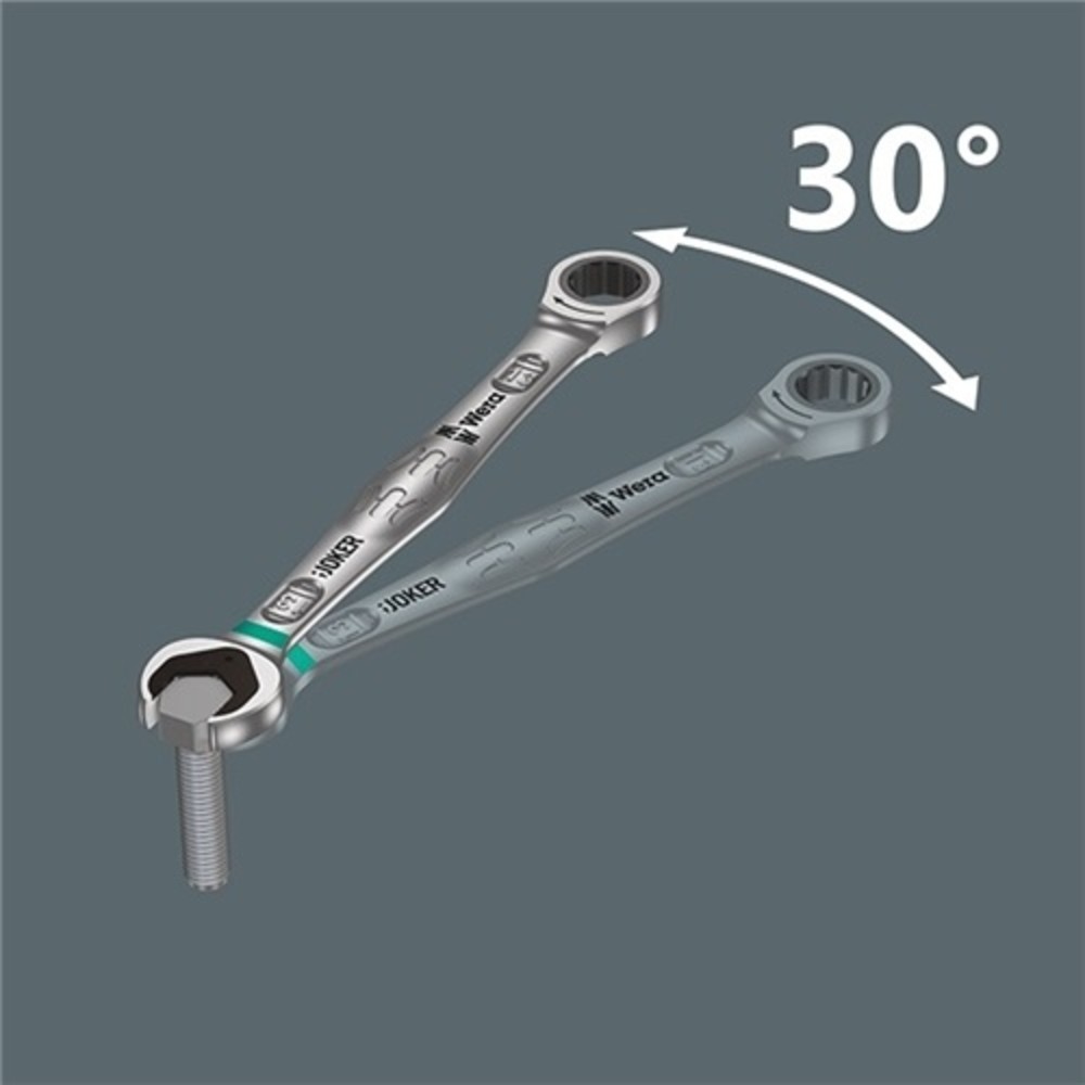 Produktabbildung Nr. 2: Clé à fourche 6002 Joker 10 x 13 mm longueur 167 mm chromé WERA