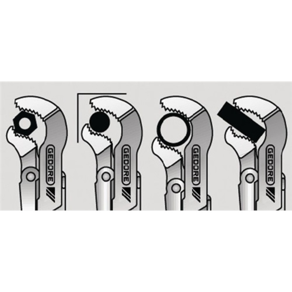 Produktabbildung Nr. 3: Clé à tubes d'angle Eck-Schwede-snap® longueur totale 420 mm envergure 60 mm pou