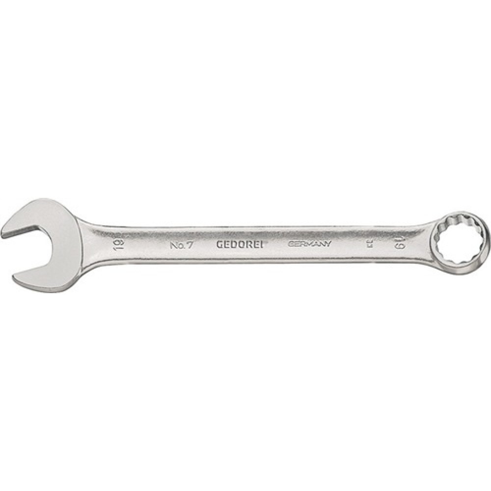 Illustration du produit: Clé mixte 7 SW 10 mm longueur 140 mm forme A acier CV GEDORE
