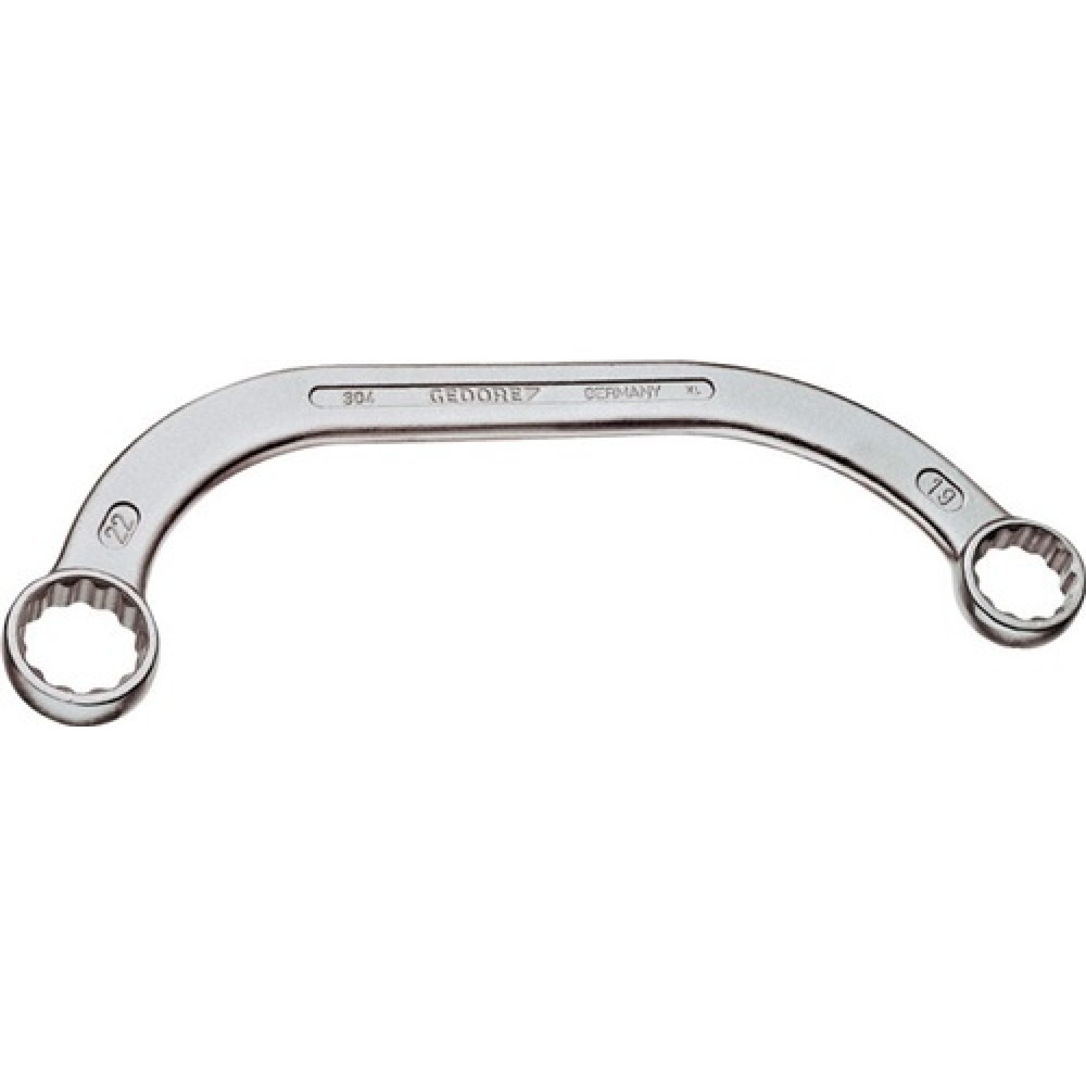 Illustration du produit: Clé polygonale demi-lune 304 11 x 13 mm longueur 150 mm CV-acier chromé GEDORE