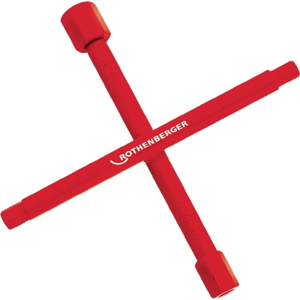 Produktabbildung Nr. 2: Clé cruciforme sanitaire 200 x 200 mm avec multifonction ROTHENBERGER