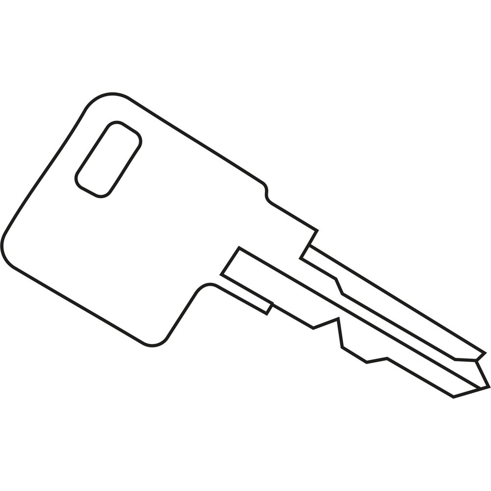 Illustration du produit: Clé principale pour serrure à combinaison mécanique des armoires-penderies C+P WF-Locks 1401