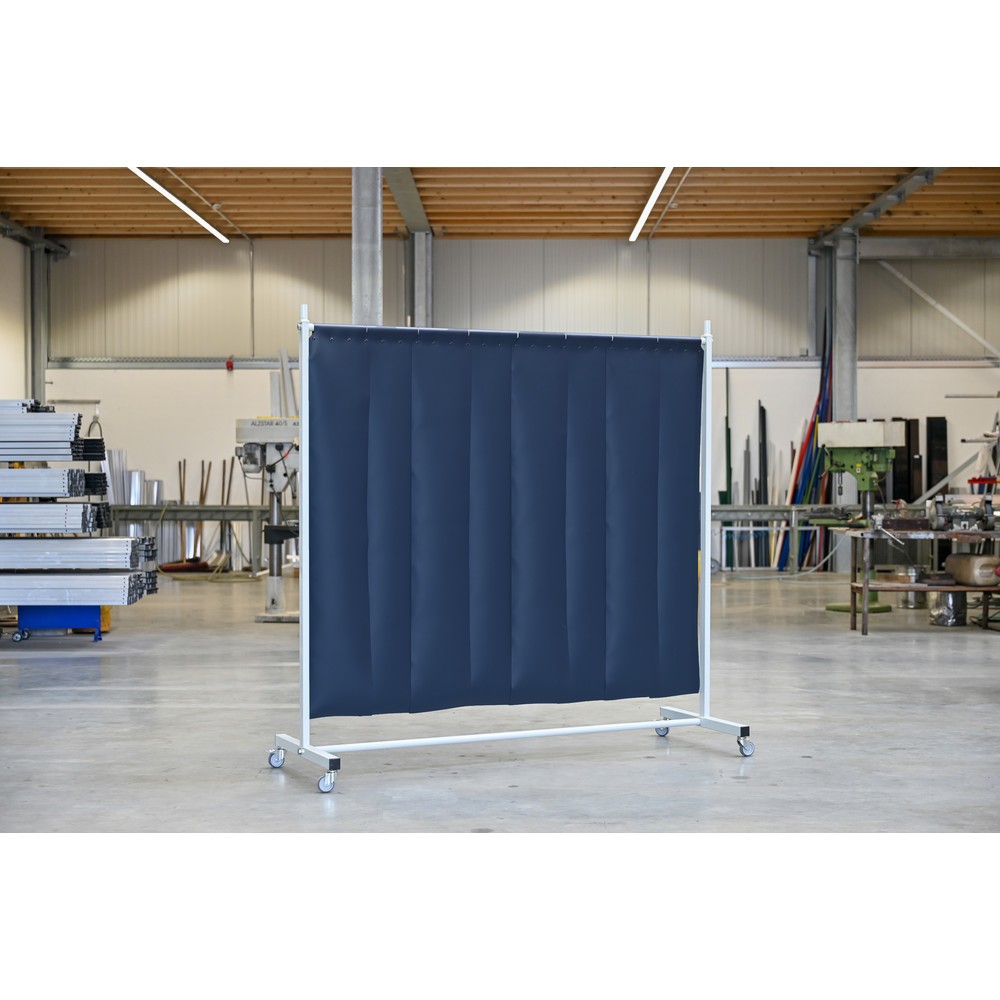 Produktabbildung Nr. 3: Écran de soudage mobile avec pans orientables, selon ISO EN 25980 (EN 1598), en 1 partie, lamelles de 2 mm, vert foncé / mat