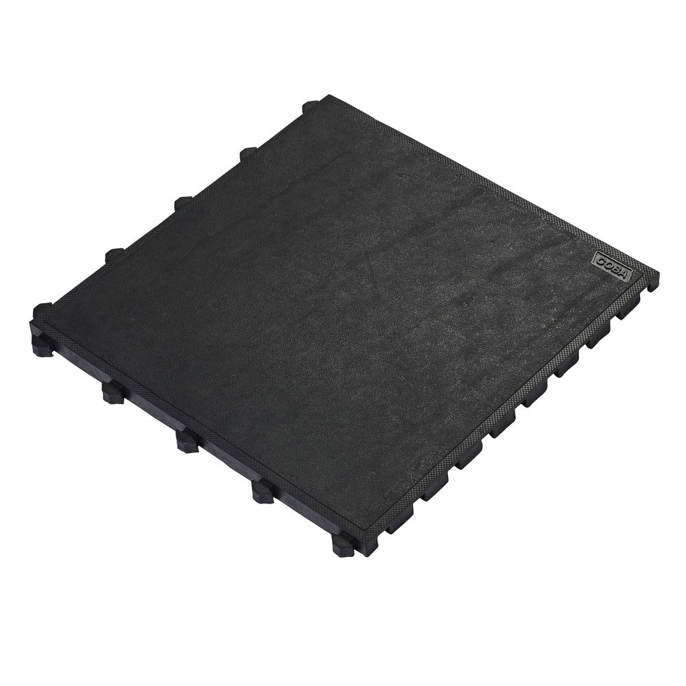 Produktabbildung: COBA Anti-Ermüdungsmatte Fatigue Lock Premium, geschlossen, BxL 500 x 500 mm, schwarz