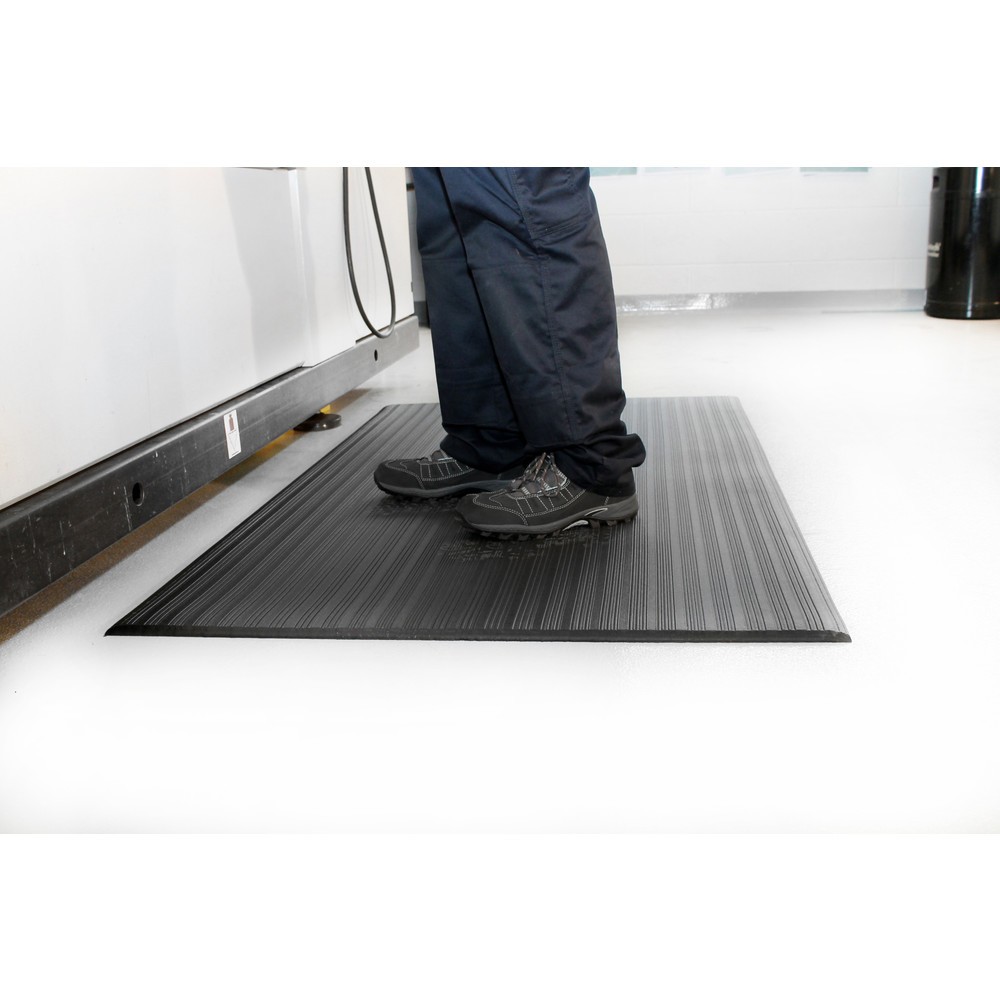 Produktabbildung Nr. 1: COBA Anti-Ermüdungsmatte Orthomat® Ribbed, 1-lagig, grau, BxL 900 x laufender Meter