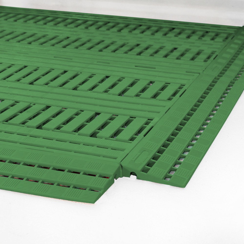 Produktabbildung: COBA Arbeitsplatzmatte aus PE, BxL 600 x 1.200 mm, grün