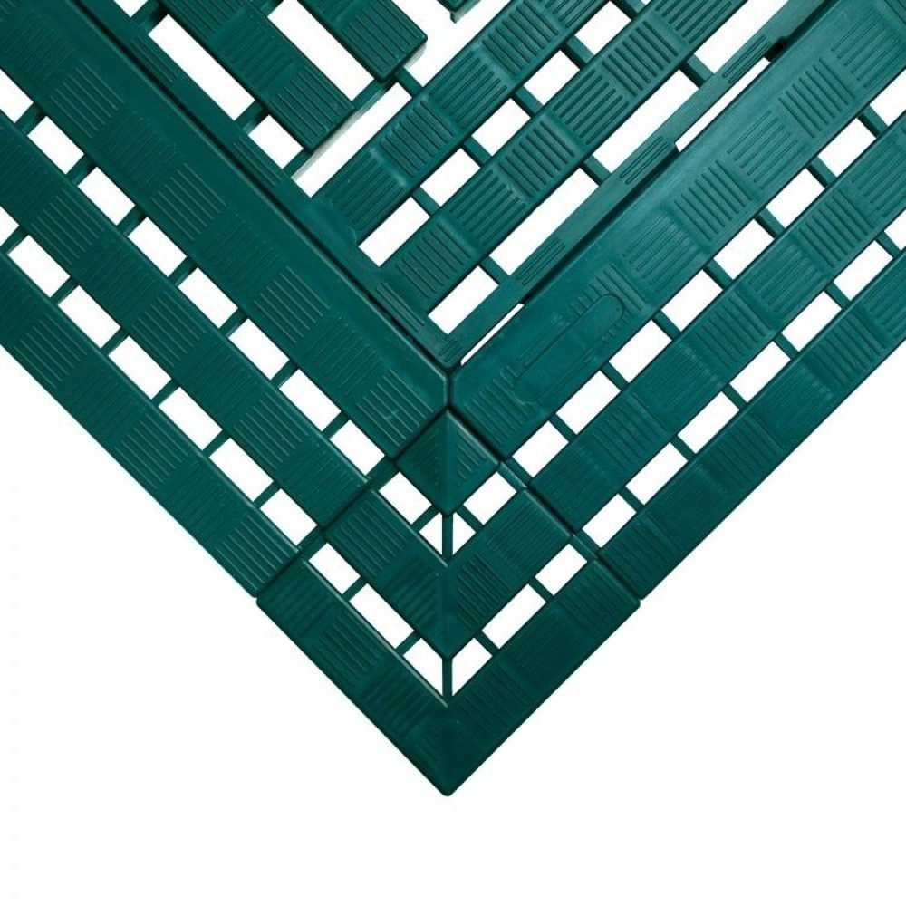 Illustration du produit: COBA Coin pour tapis pour poste de travail en PE, lxP 112 x 112 mm, vert