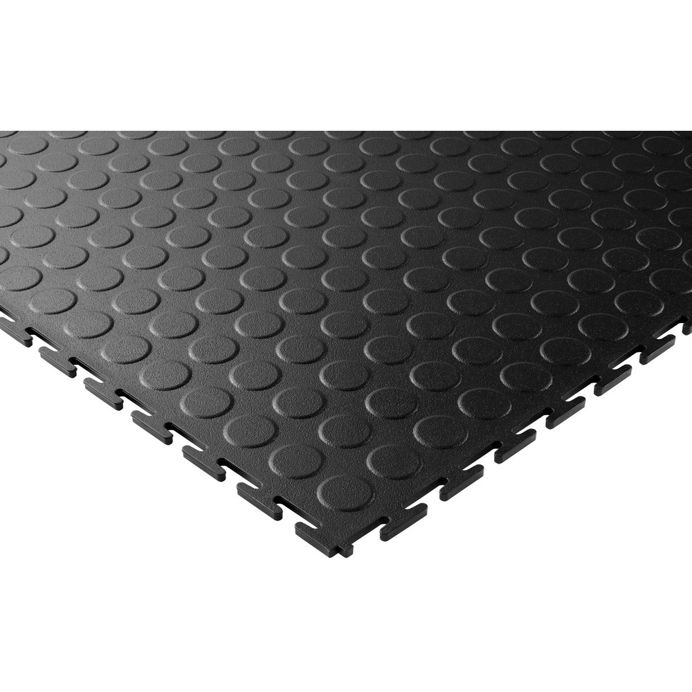 Produktabbildung Nr. 2: COBA Dalle de sol en PVC, aspect picots, lxP 500 x 500 mm, noir